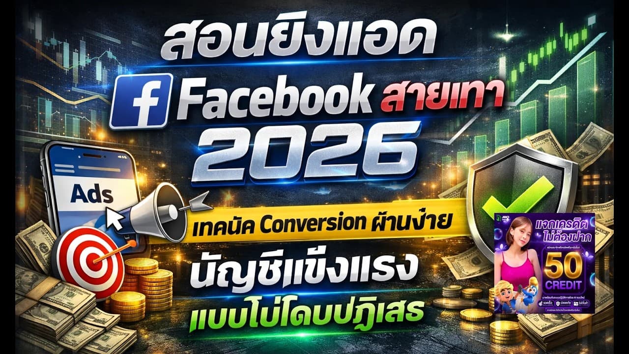 สอนยิงแอด Facebook สายเทา 2026 แบบ Step-by-Step | ตั้งค่า Campaign, Pixel, Event และแก้บัญชีแดง